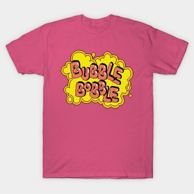 Bubble Bobble Logo T-Shirt by GraphicGibbon